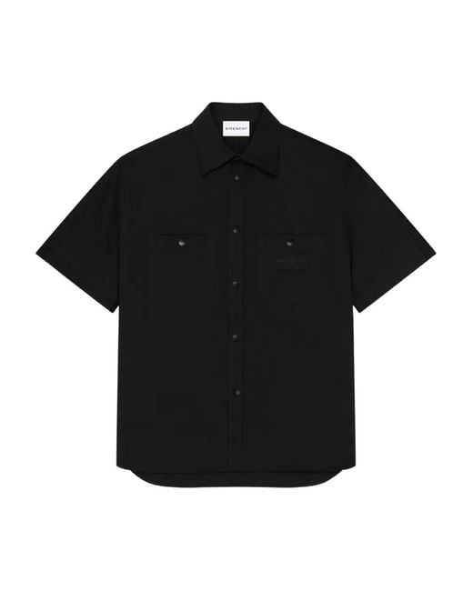 Givenchy Black Short-Sleeves Shirt for men