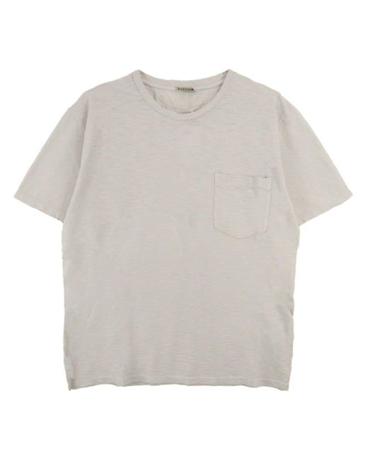 T-shirt con taschino di Barena in White da Uomo