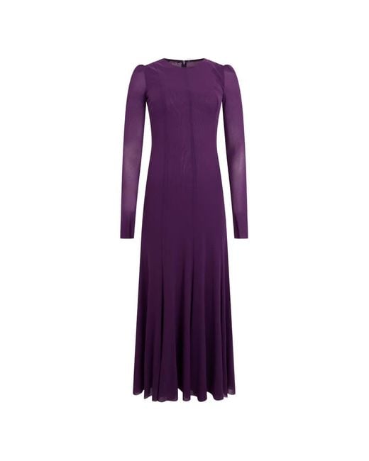 Philosophy Di Lorenzo Serafini Purple Long-Sleeve Maxi Dress