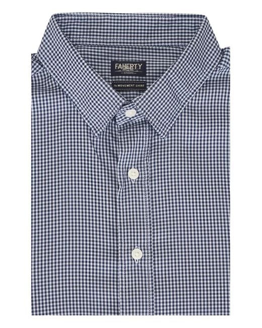 Faherty Brand Blue Polo-Collar Shirt for men