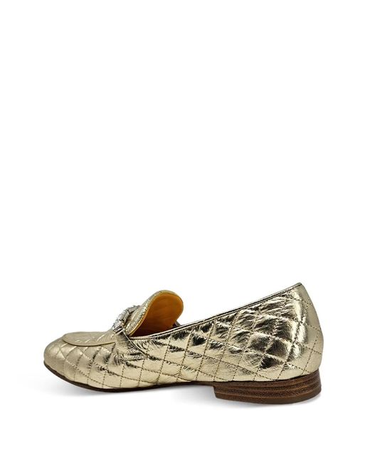 Madison Maison Metallic Quilted Loafers