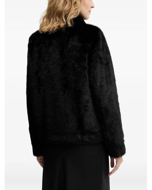 Guess Black High Neck Button Jacket