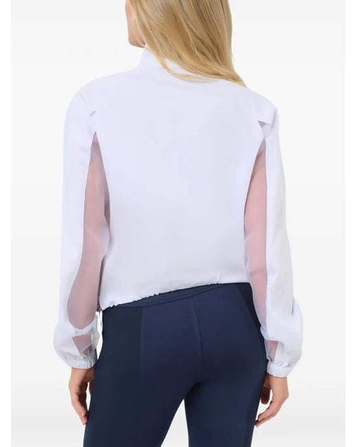 Anatomie White Veste Crystal À Empiècements En Organza