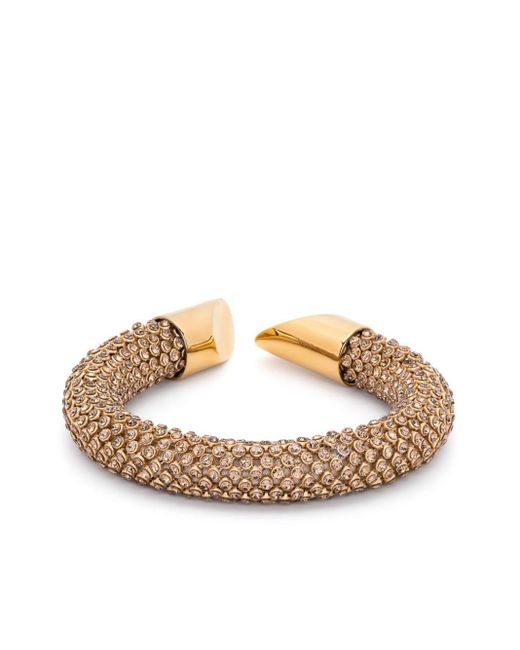Rabanne Metallic Pixel Crystal-embellished Bracelet