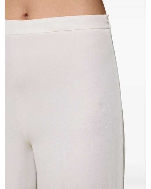 Twinset White Satin Palazzo Trousers