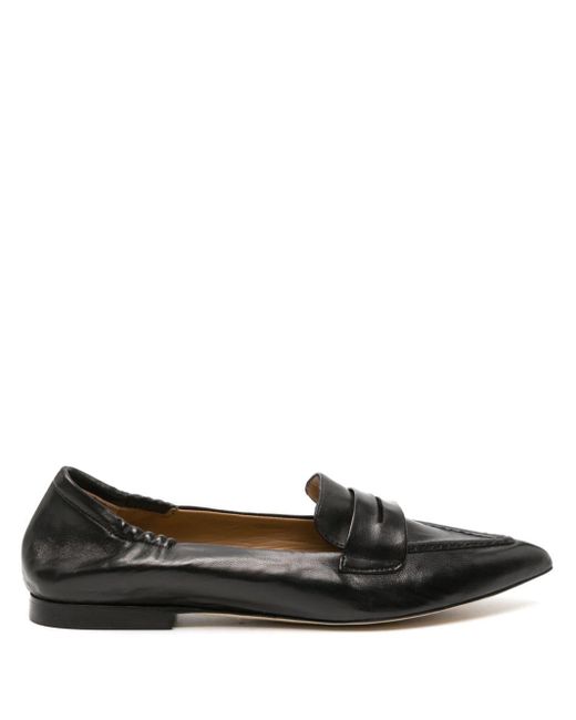 Anna F. Black 1451 Leather Loafers