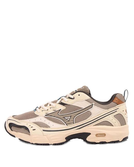メンズ Mizuno メッシュパネル スニーカー Natural