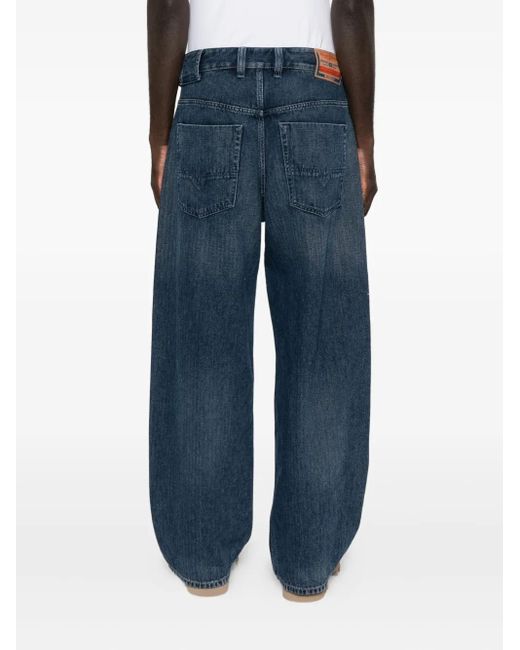 DIESEL Blue Pocket-Detail Cotton Jeans