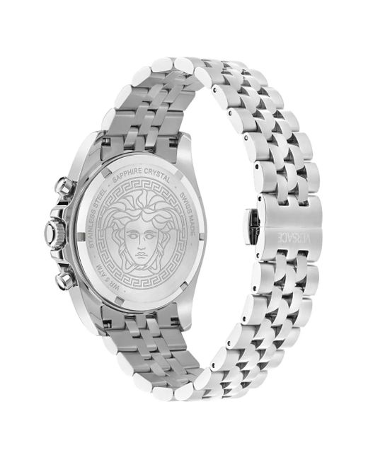 Versace White Greca Chrono Wave Watch for men