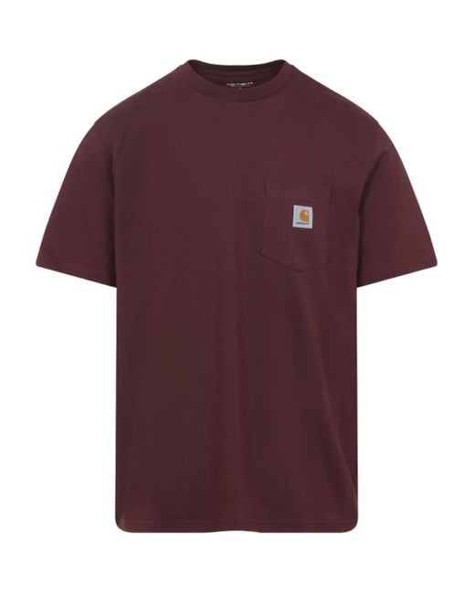 Carhartt Red Patch-Pocket T-Shirt for men