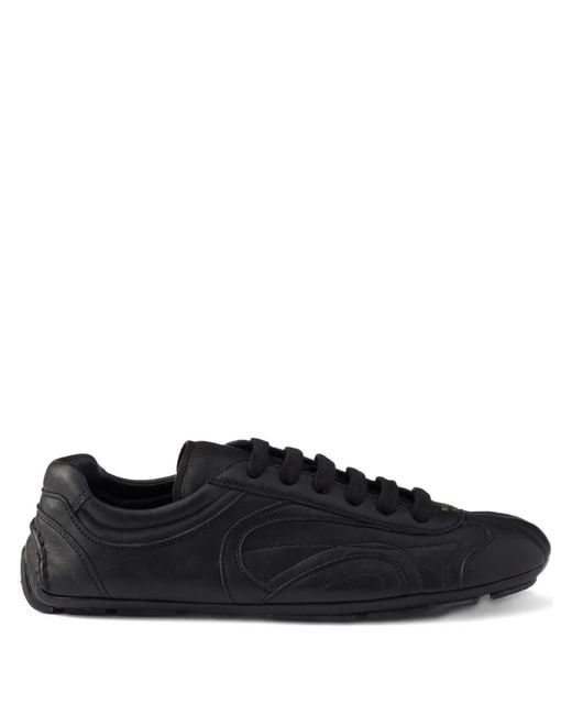 Prada Black Sneakers mit Schnürung