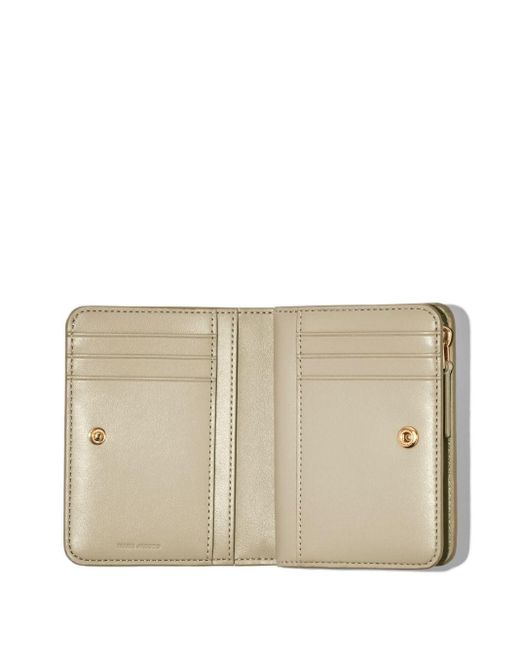Marc Jacobs White The Monogram Mini Compact Wallet