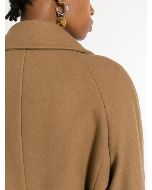 Manteau En Laine Mélangée À Taille Ceinturée A.P.C. en coloris Natural