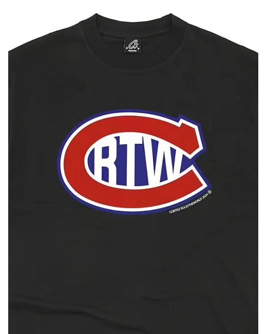 corteiz Logo-Print T-Shirt in Black | Lyst