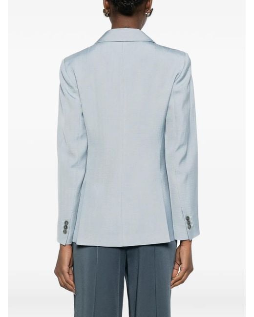 P.A.R.O.S.H. Blue Notched Single-Breasted Blazer