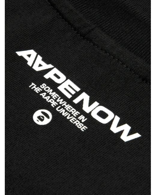 Aape By A Bathing Ape Black Long-Sleeve T-Shirt for men