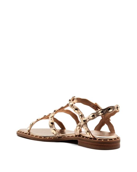 Ash Metallic Plus Studded Strap Sandals