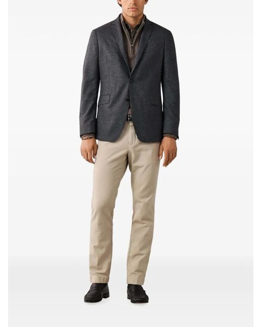 Hackett Black Single-Breasted Blazer for men