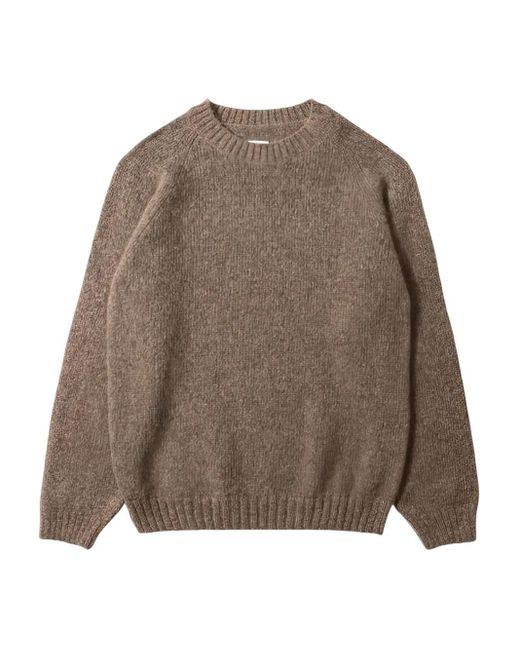Dean Edmonds Brown Glasgow Round-Neck Sweater for men