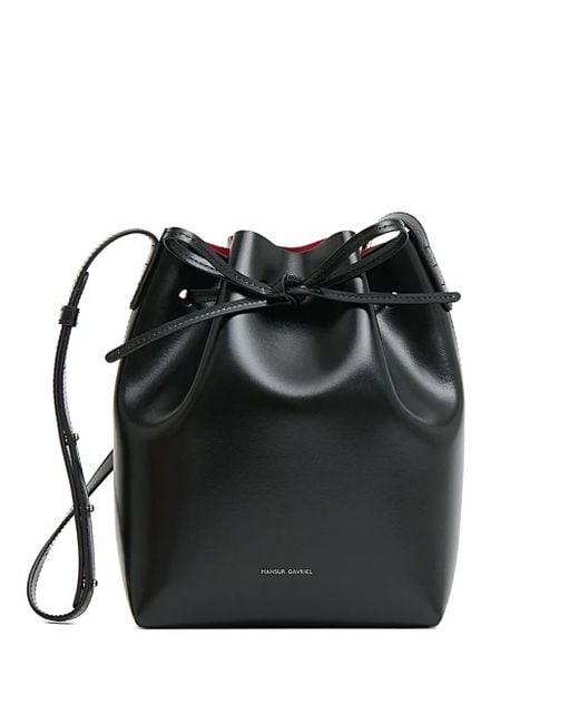 Mansur Gavriel レザー バケットバッグ Black