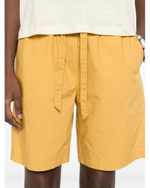 Marc O' Polo Yellow Drawstring Cotton Shorts