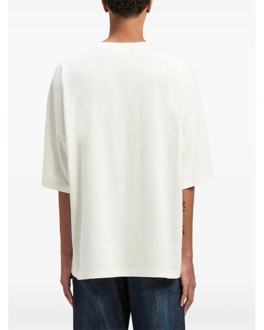 Palm Angels White Milano Studded T-Shirt for men