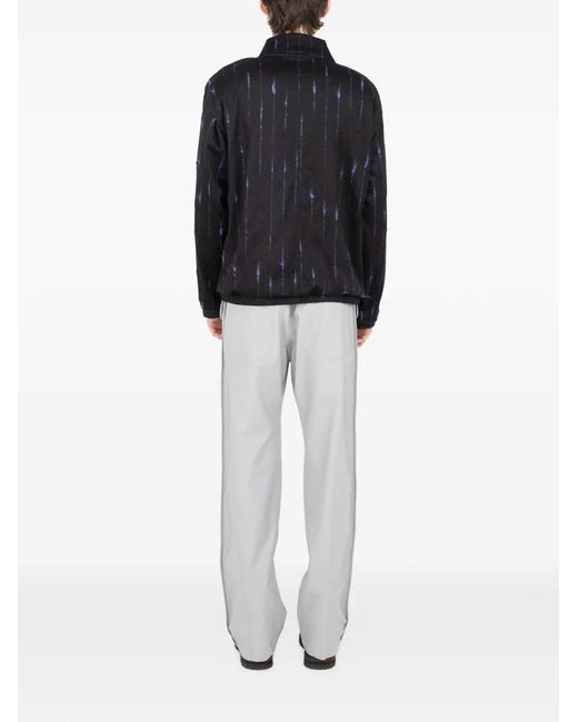 Kiko Kostadinov Black Komlo Striped Jacket for men