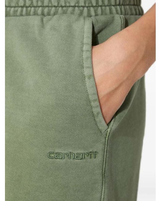 Carhartt Green Duster Script Embroidered Track Shorts