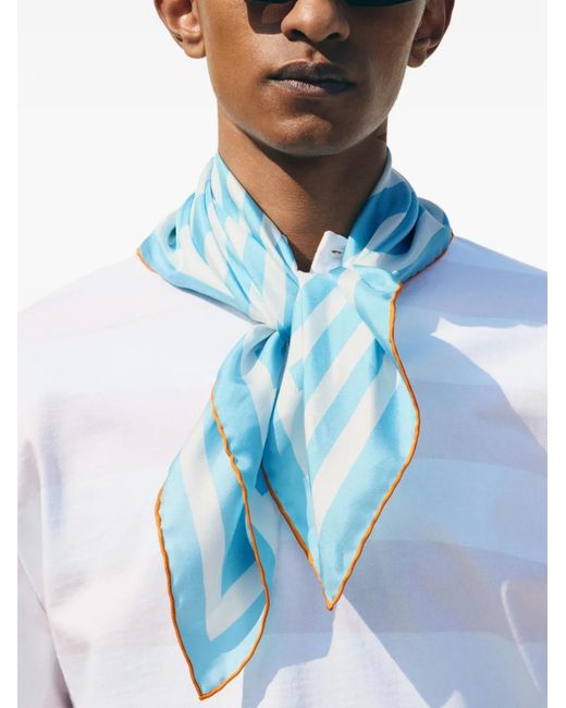 Écharpe À Rayures Jacquemus en coloris Blue