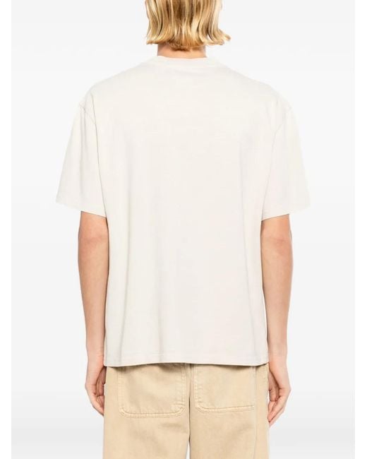 Melt White Rose-Print T-Shirt for men