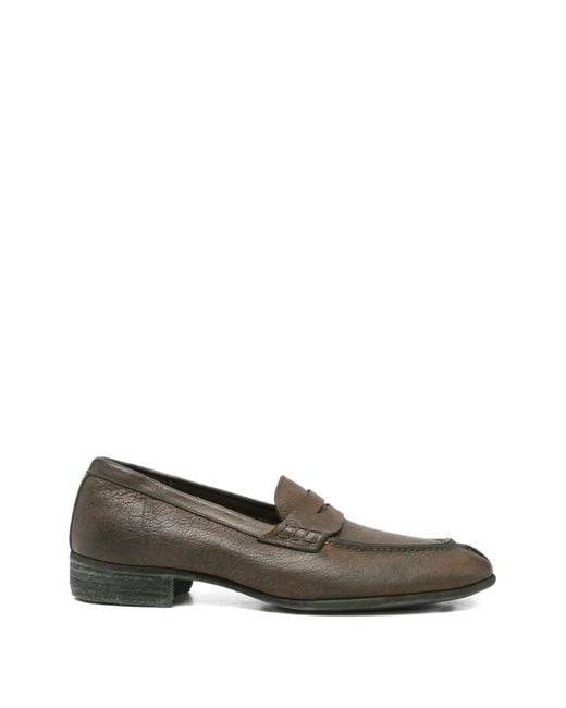 Guidi Gray Mocassins À Effet Usé for men