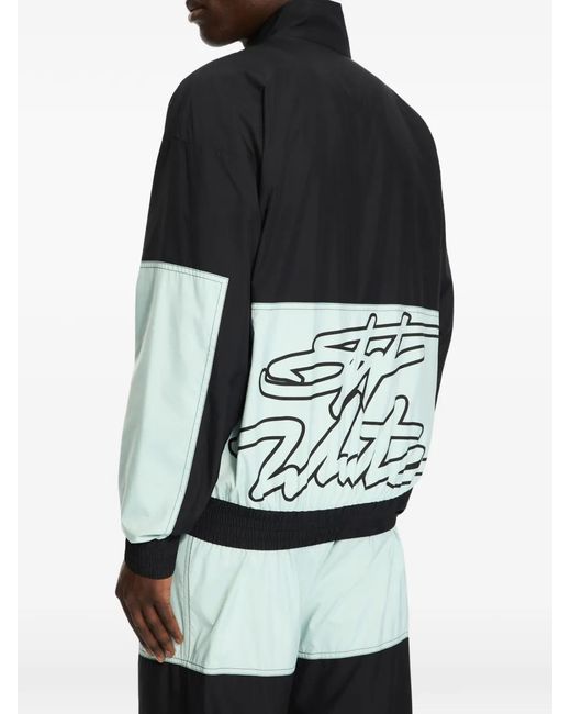 Off-White c/o Virgil Abloh Blue Marker Logo Sport Jacket for men