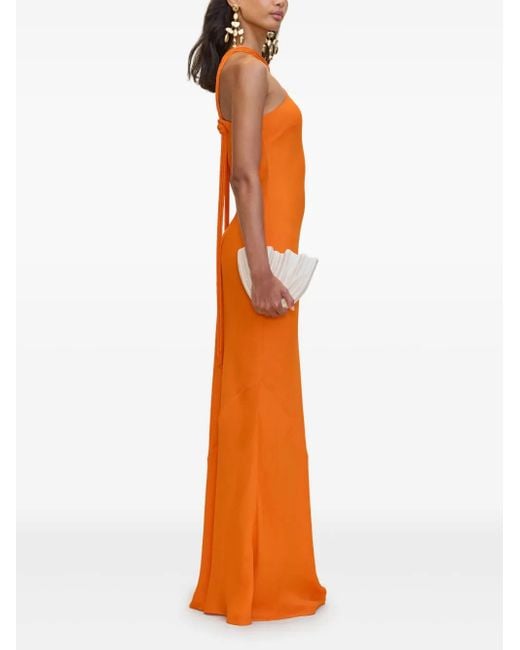 Cult Gaia Orange Phoebe Gown Dress