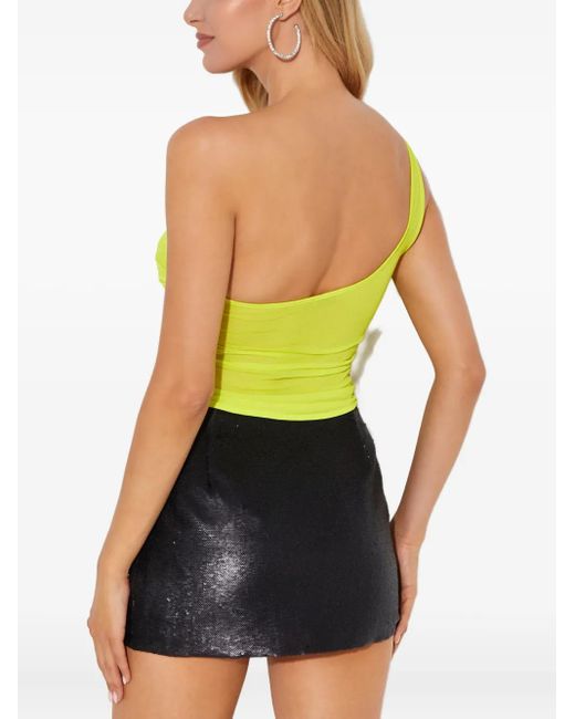 GAUGE81 Yellow Saray One-Shoulder Top
