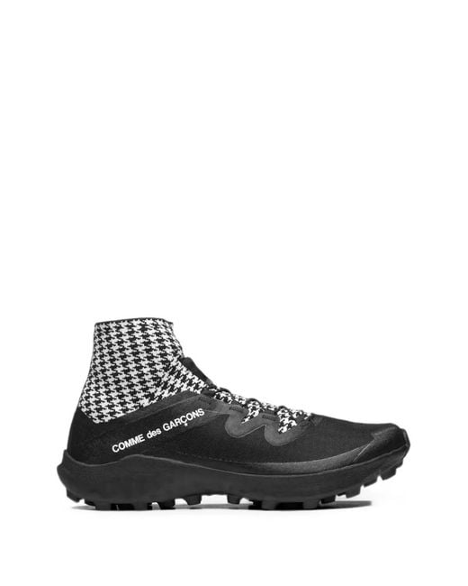 Comme des Garçons Black X Salomon Cross Houndstooth-Print Sneakers for men