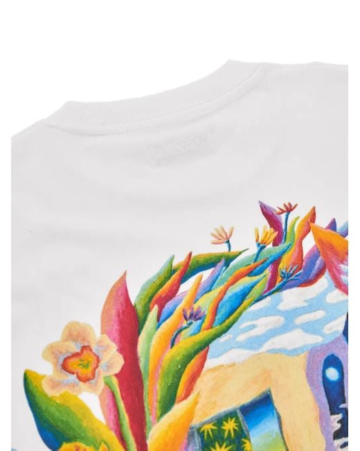 T-Shirt À Logo Imprimé flâneur pour homme en coloris White