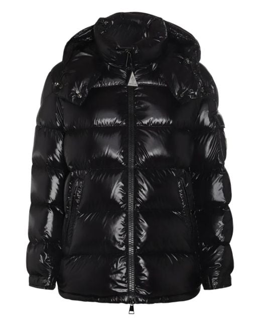 Moncler Black Gefütterte Kapuzenjacke
