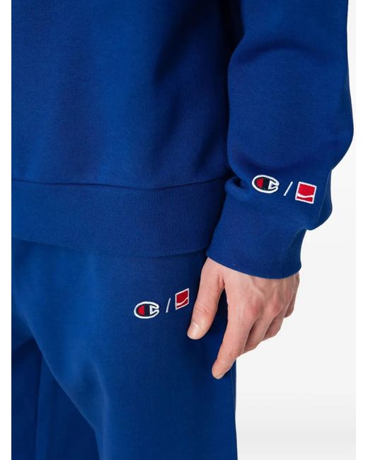 Champion Blue X Coca Cola Embroidered-Detail Sweater for men