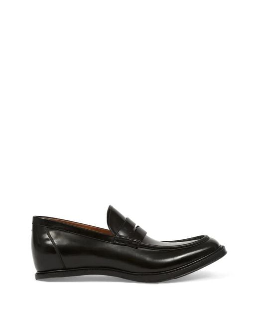 Maison Margiela Black Heel-Less Loafers for men