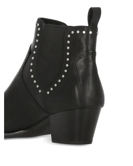 Ash Black Funk Studded Leather Boots