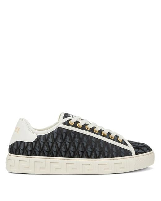 Versace Black Barocco Greca Sneakers
