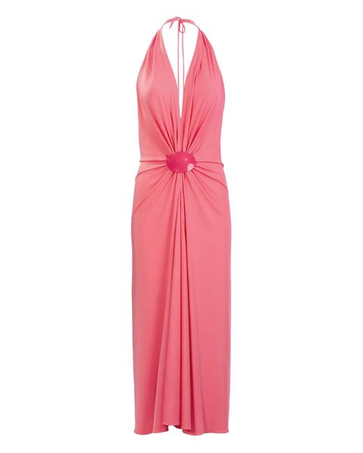 Silvia Tcherassi Pink Veracruz Maxi Dress