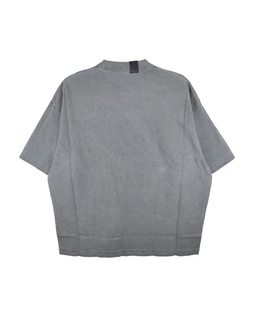 N. Hoolywood Gray Crew-Neck Short-Sleeve T-Shirt for men