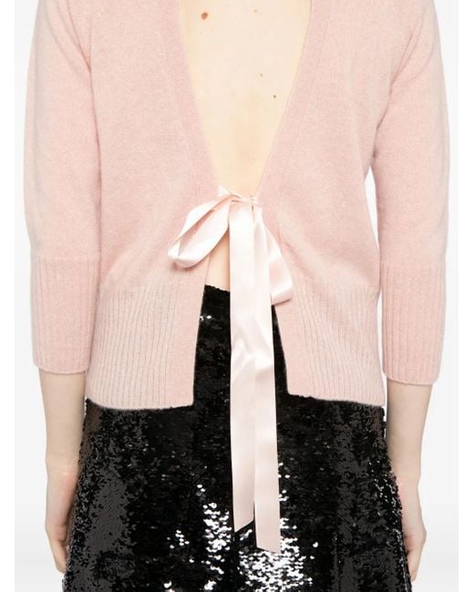 Simone Rocha Kasjmier Top Met Col in het Pink