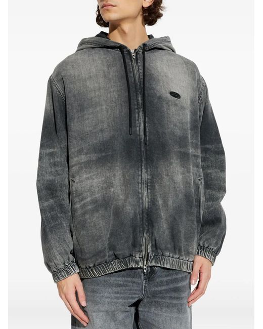 DIESEL Gray D-Offy-S Hooded Zip Jacket