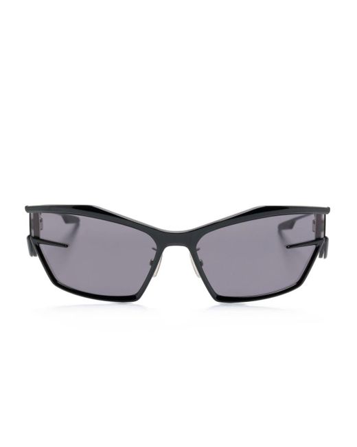 Givenchy Gray Wraparound-frame Sunglasses