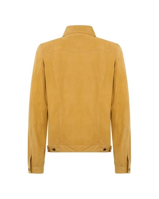 Moorer Yellow Pocket Jacket for men