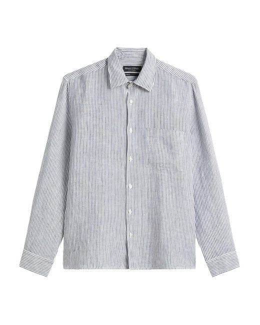 Marc O' Polo Gray Striped Button-Up Shirt for men