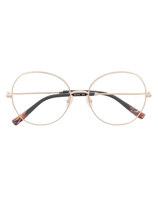 Missoni Metallic Runde Oversized-Brille