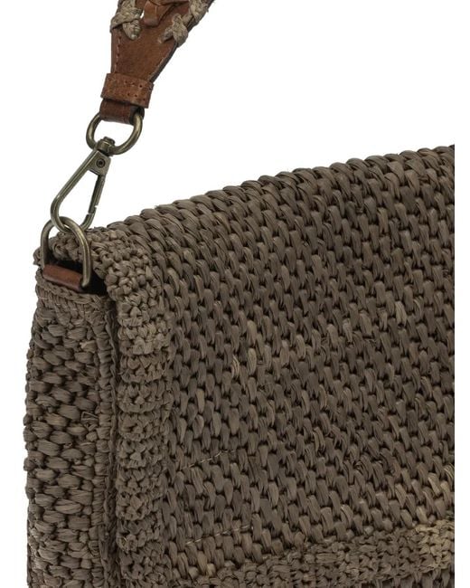 IBELIV Brown Opera Braided Shoulder Bag